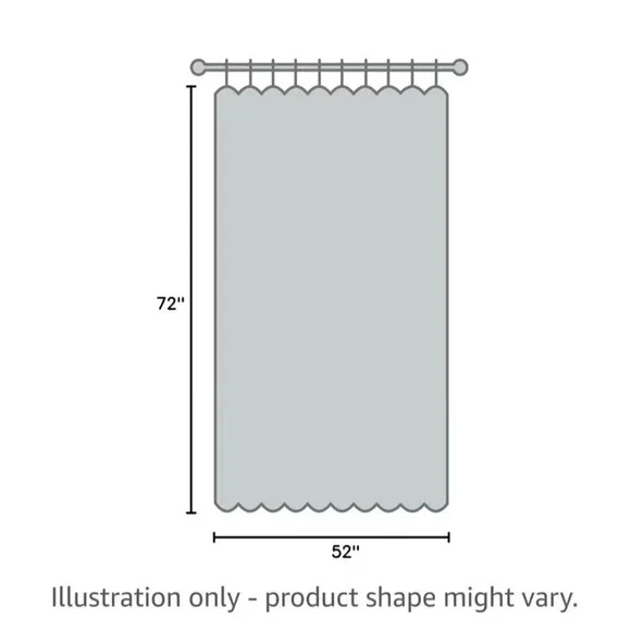 BGment White Linen Curtains 52w x72" Long Light Filtering 2 Panels tab back - Picture 3 of 6